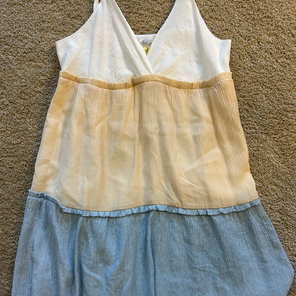 Colorblock Sleeveless Dress
